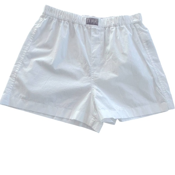 J.Crew White Poplin Boxer NWOT - Picture 8 of 9